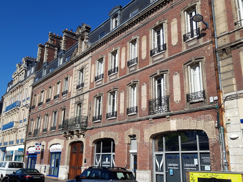 Crédit photo : cerema Immeuble reconstruit, Rouen rive droite